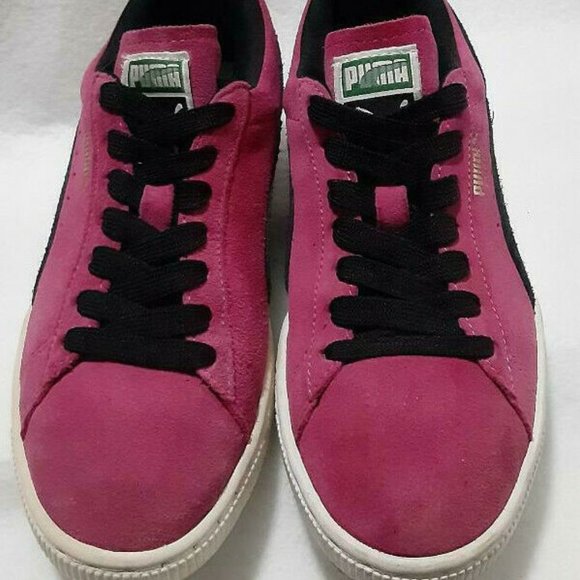 Puma Suede Shoes - Puma Suede Women's Size 7 Hot Pink Sneaker 355462-09